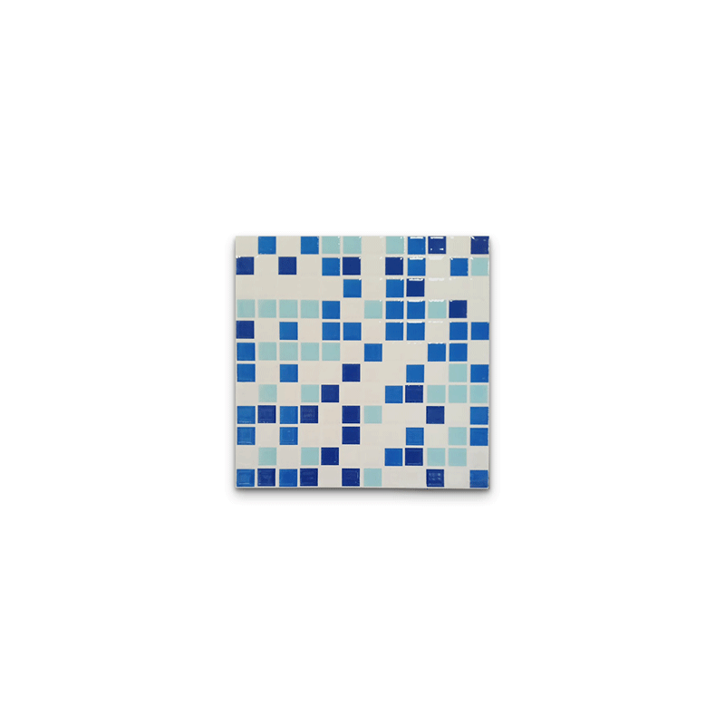 CTIMFT 30X30 GL DG AQUA LT BLUE 6156