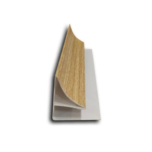 DE CP ELE PVC CEILING PANEL CORNER TEAK WOOD 2023-4