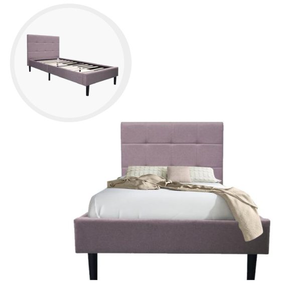 FU SS BR BED SPENCER SINGLE SQUARE TAUPE UB-251S AR285-7