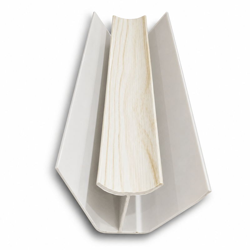 PVC CEILING PANEL INTERNAL CORNER WHITE PINE