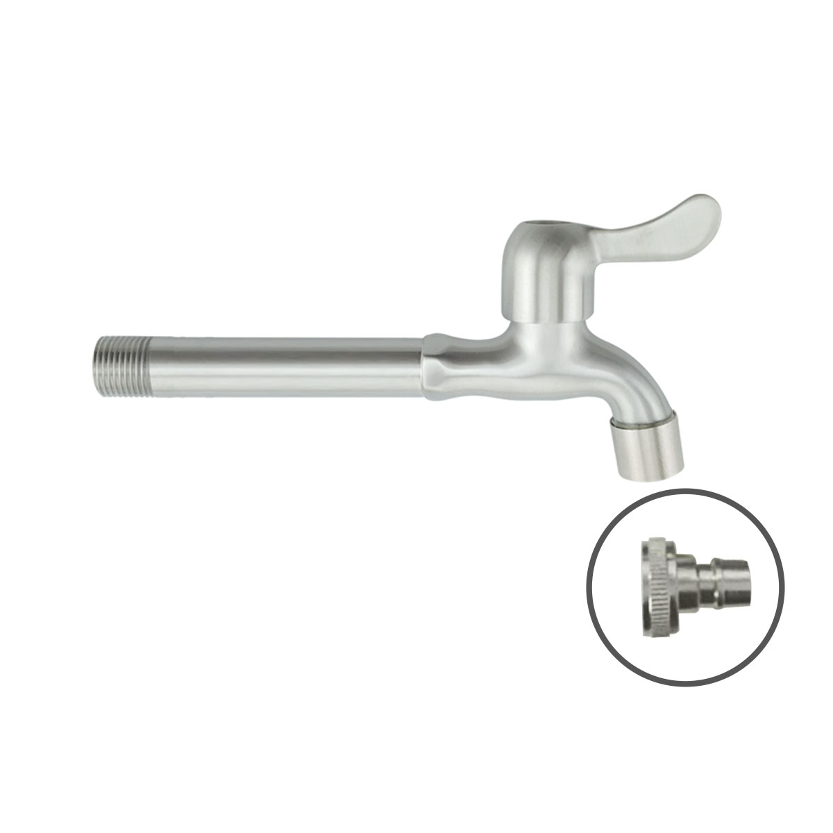 SHARK SP126 Stainless 304 Wall Faucet 1/2 x 6″ Cold Line