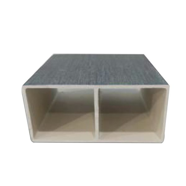 DE WPC ELE WALL SQUARE TUBE DOUBLE ID GREY 100X50X2900MM 2023-1