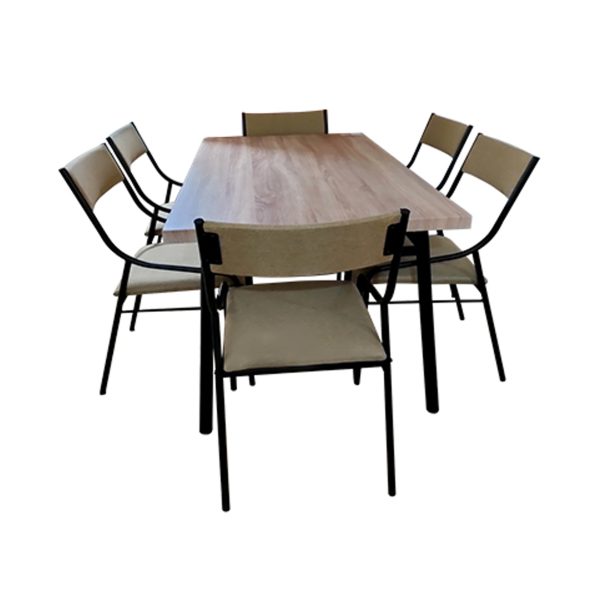 FU SS DR DINING SET ZEINAB 6S DS-812 2126P-13/808-4 2024-1
