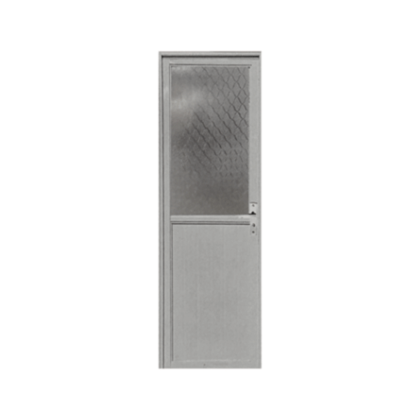 DO AL ELE ALUM DOOR WHITE 70X200 HG-R DIAMOND W/HINGES+DK