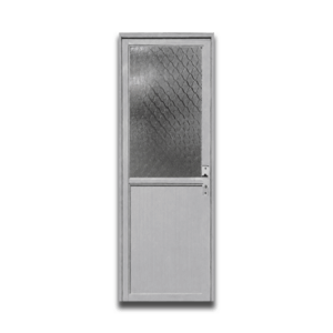 DO AL ELE ALUM DOOR WHITE 70X200 HG-R DIAMOND W/HINGES+DK