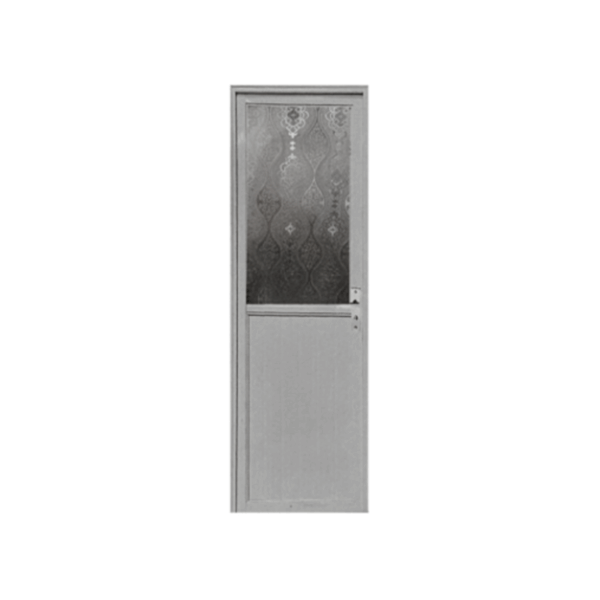 DO AL ELE ALUM DOOR WHITE 70X200 HG-R FLOWER W/HINGES+DK