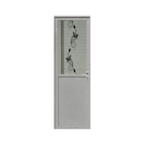 DO AL ELE ALUM DOOR WHITE 70X200 HG-R MAGNOLIA W/HINGES+DK