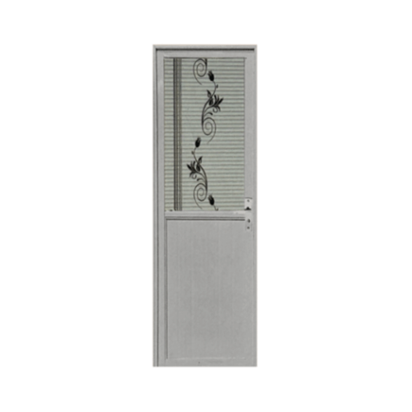 DO AL ELE ALUM DOOR WHITE 70X200 HG-R MAGNOLIA W/HINGES+DK