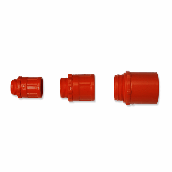 EL OPPO PVC MALE ADAPTER W/ LOCKNUT