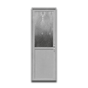 ELEMENTS ALUMINUM DOOR WHITE 70X200 HG-R FLOWER W/HINGES+DK