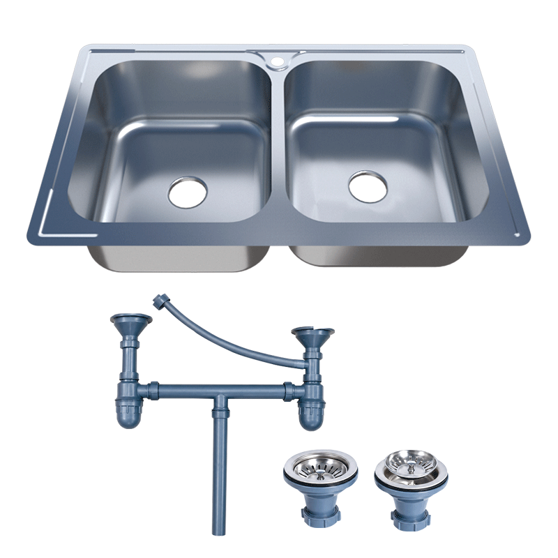 MARCO POLO KITCHEN SINK HD-8050D DOUBLE BOWL WITH ACCESSORIES