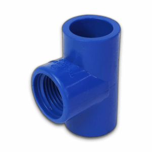 PL PF MOLDEX PVC TEE THREADED BLUE