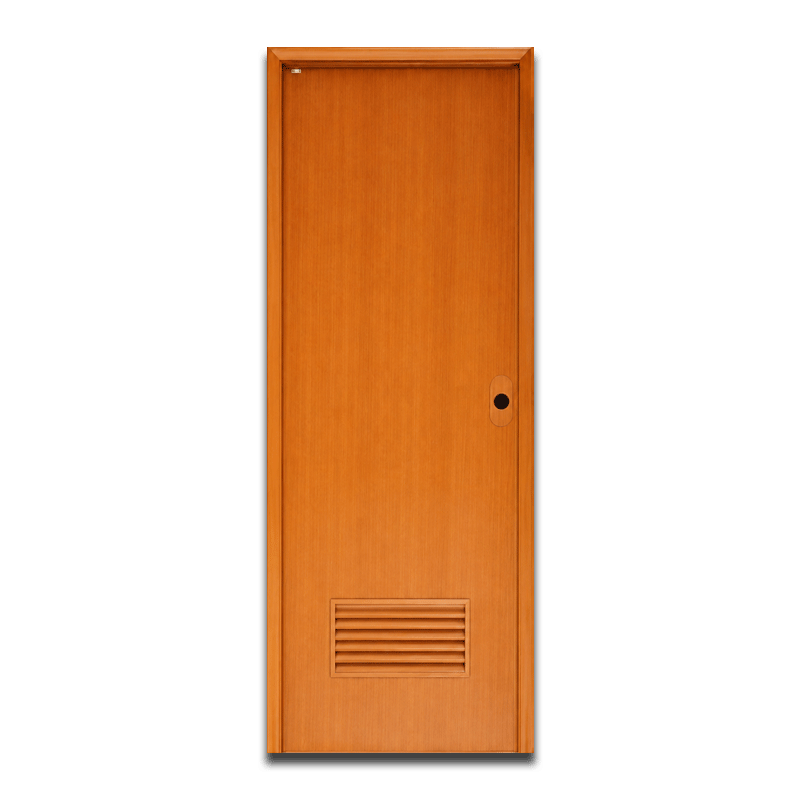 PVC DOOR VG-A PD2 BROWN WITH LEVER + HINGES