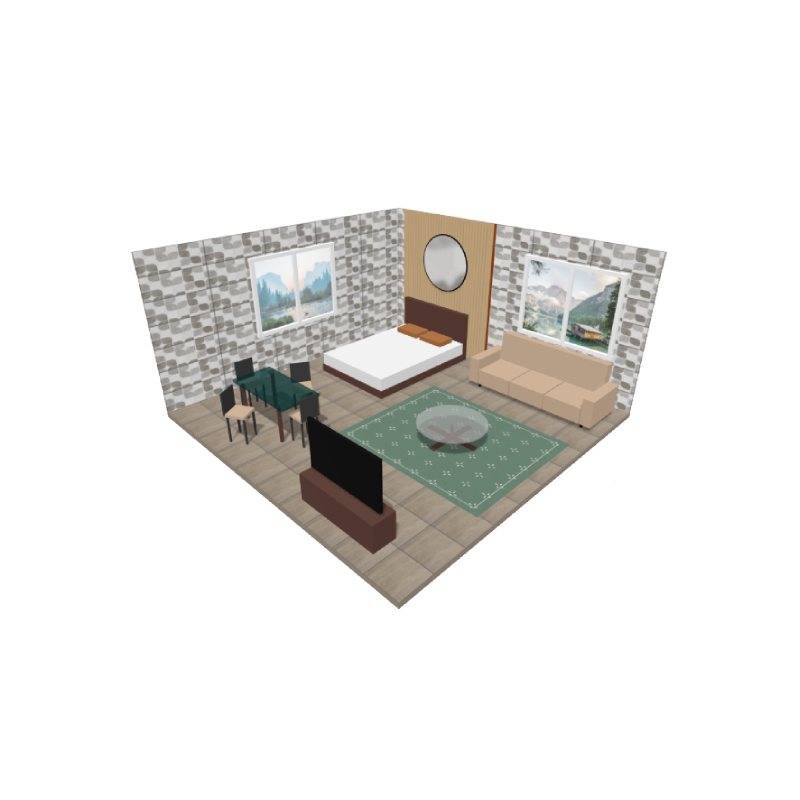 Living room simulation