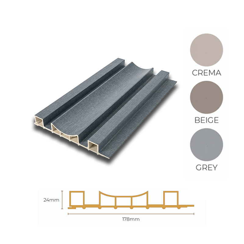 ELEMENTS WALL FLUTED PANEL MOON INDOOR