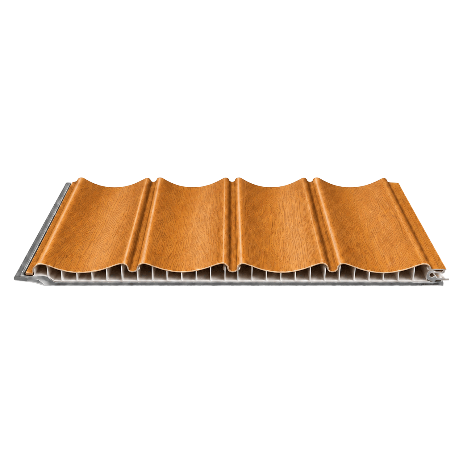 PVC CEILING PANEL CURVE HONEY MAPLE DS-L046