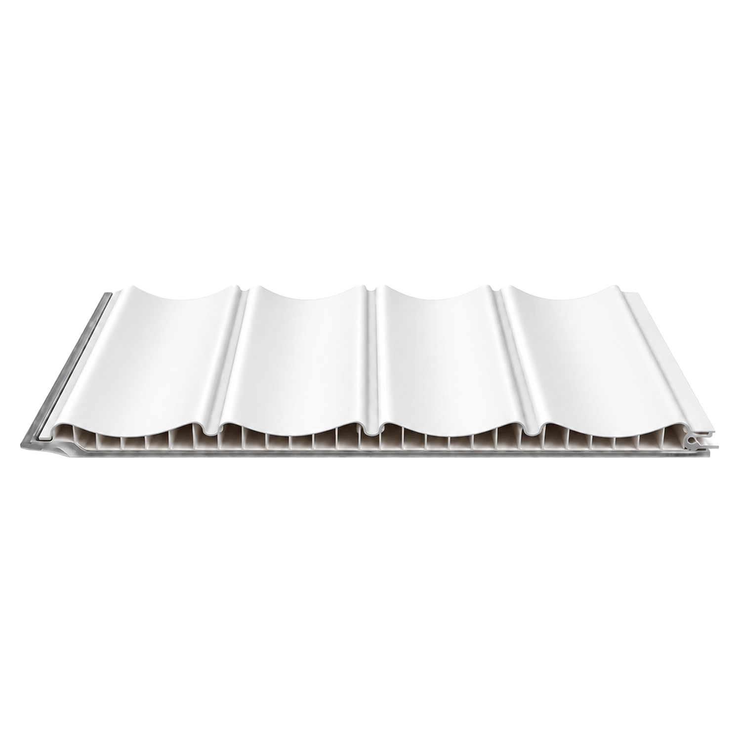 PVC CEILING PANEL CURVE PLAIN WHITE DS-P036