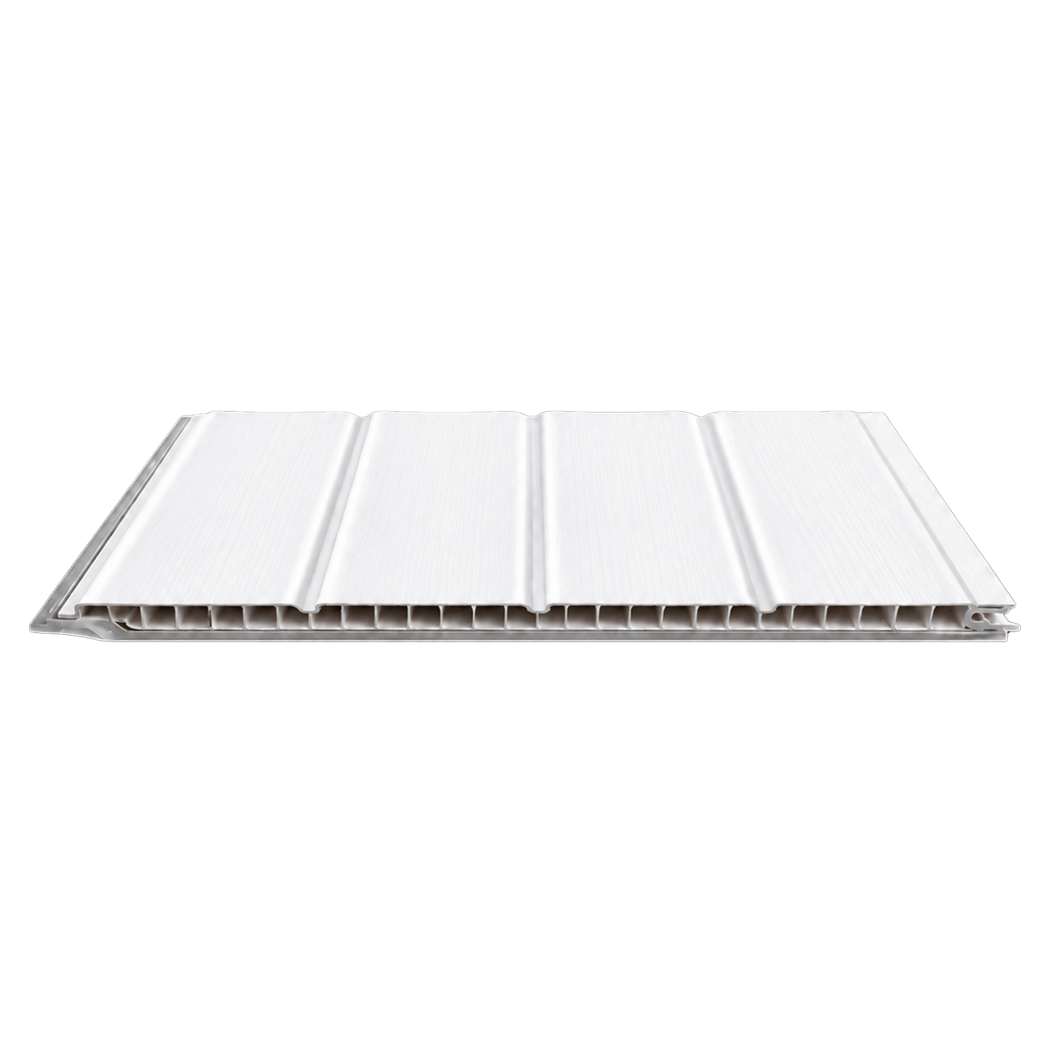 PVC CEILING PANEL GROOVE WOOD GRAIN WHITE