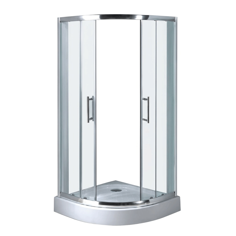 MARCO POLO SHOWER ENCLOSURE CLEAR WHITE ROUND WA181