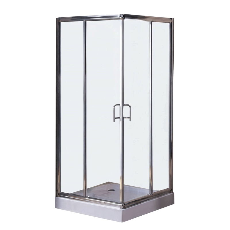 MARCO POLO SHOWER ENCLOSURE CLEAR WHITE SQUARE W182