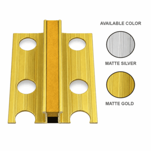 TILE TRIM MARCO POLO ALUMINUM EXPANSION MATTE GOLD EJ-D78