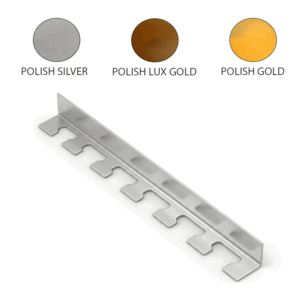 TILE TRIM MARCO POLO ALUMINUM L-TYPE POLISH SILVER 7.1MM YJ-425