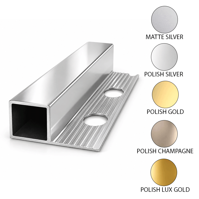 TILE TRIM MARCO POLO ALUMINUM SQUARE SHAPE 8MM YJ-518