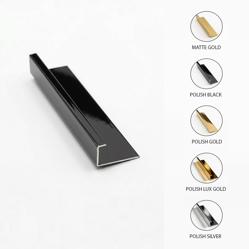 TRIMS MARCO POLO ALUMINUM BAMBOO CORNER TRIM 5MM YJ-717