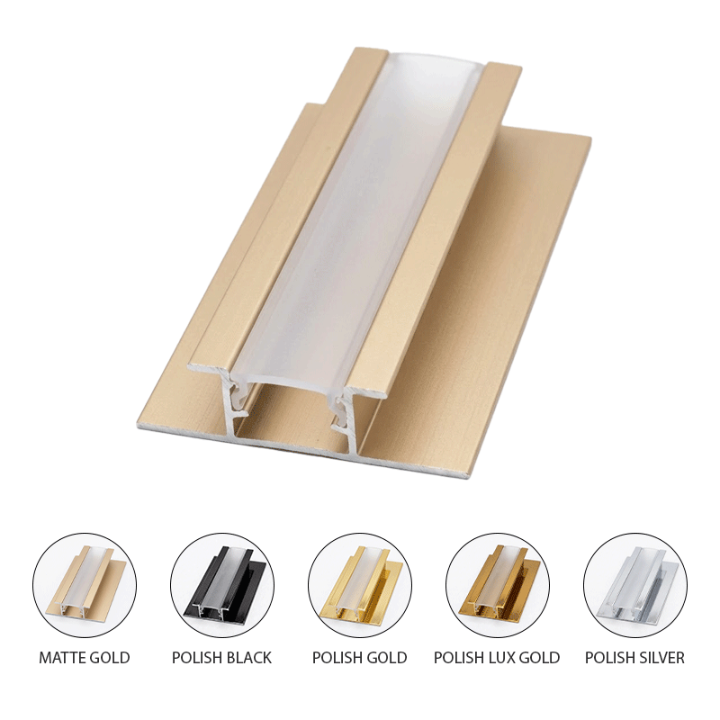 TRIMS MARCO POLO ALUMINUM BAMBOO LED TRIM 5MM YJ-H509