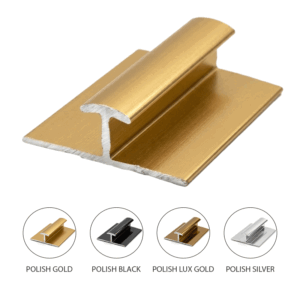 TRIMS MARCO POLO ALUMINUM BAMBOO T-TRIM POLISH GOLD YJ-1056